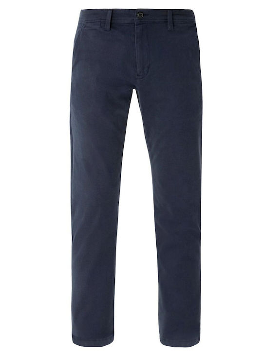 S.Oliver Men's Trousers Chino Elastic in Slim Fit Blue