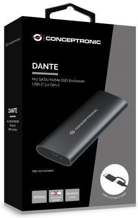 Conceptronic Case for Hard Drive M.2 SATA III with Connection Type-C