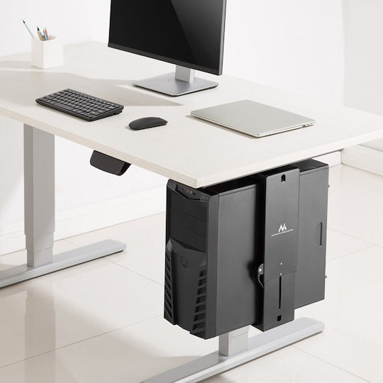 Maclean Energy MC-885 B Desk Mounted Computer Tower Stand