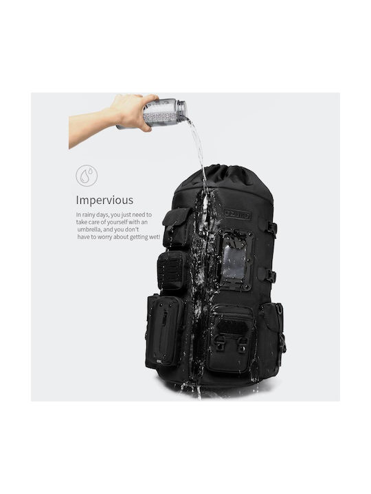 Ozuko Waterproof Mountaineering Ορειβατικό Σακίδιο 27.5lt Αδιάβροχο Μαύρο