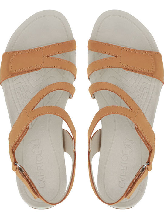 Leather Women's Flat Sandals Anatomic Mango
