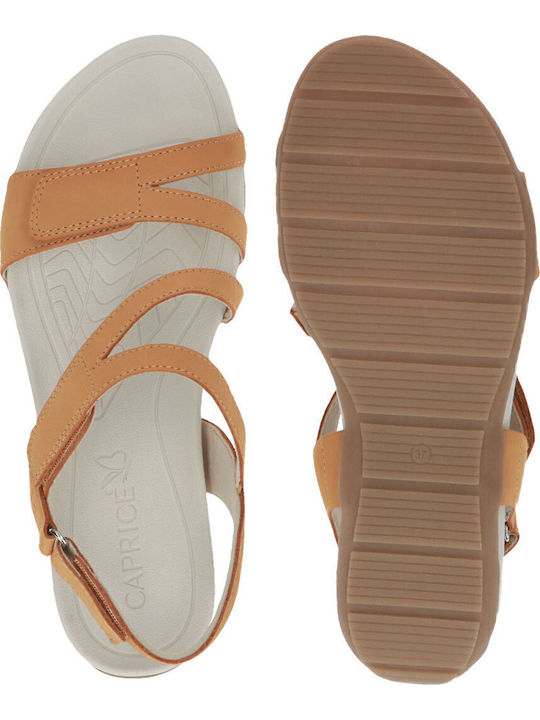 Leather Women's Flat Sandals Anatomic Mango