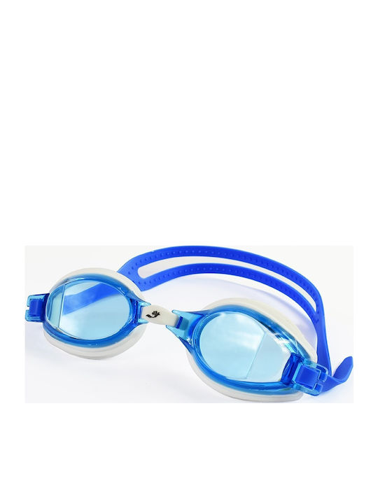 About Soaked Piranha Adults Swimming Goggles with Anti-Glare Lenses Blue