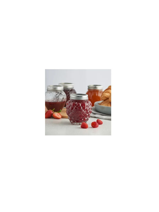 KIlner Kilner Berry Fruit Vase General Use with Lid Glass Transparent 400ml