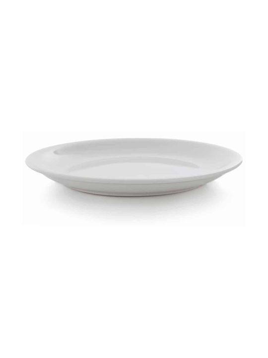 GTSA Plate Desert made of Porcelain White with Diameter 14cm
