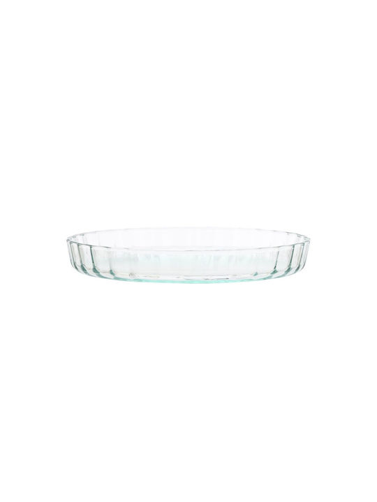 Estia No Coating Glass Tart Baking Pan Crystal 30x30cm