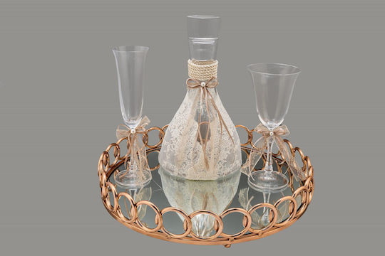La Vista Sticlă / Metalic Rose Gold 1buc