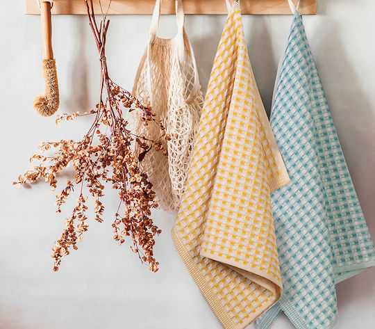 Nef-Nef Homeware Main Tea Towel from 100% Cotton Green 45x68cm
