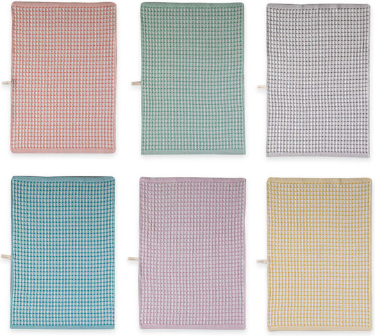 Nef-Nef Homeware Main Ποτηρόπανο από 100% Βαμβάκι Green 45x68cm