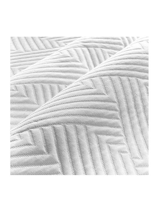 Guy Laroche Lupo Pique Double Blanket 245x260cm White