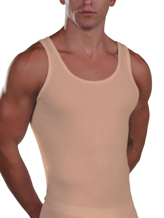 Lord Men's Sleeveless Undershirt Beige