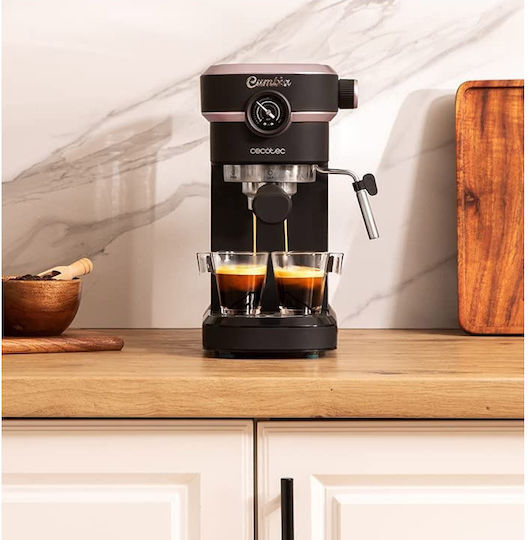 Cecotec Cafelizzia 890 Pro Μηχανή Espresso 1350W Πίεσης 20bar Rose