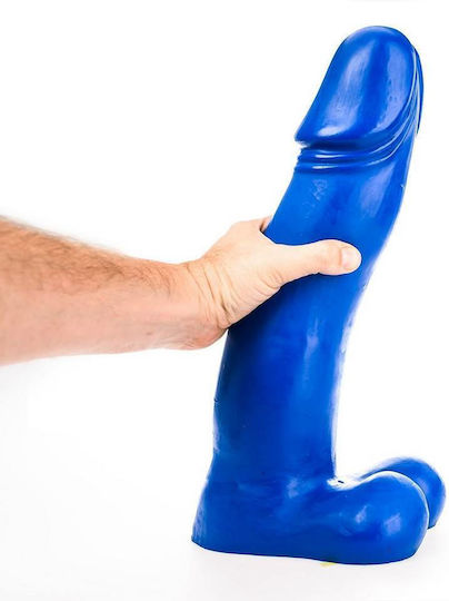 All Black All Blue Baptiste Ρεαλιστικό Dildo με Όρχεις Μπλε 41cm
