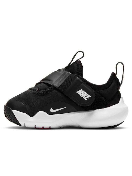 Flex Advance Kids Sports Shoes Running with Hoop & Loop Closure Black