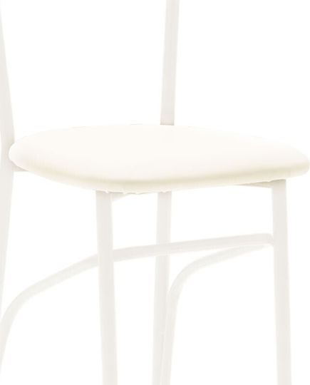 Riga Kitchen Metallic Chair Ecru 40x43x80cm