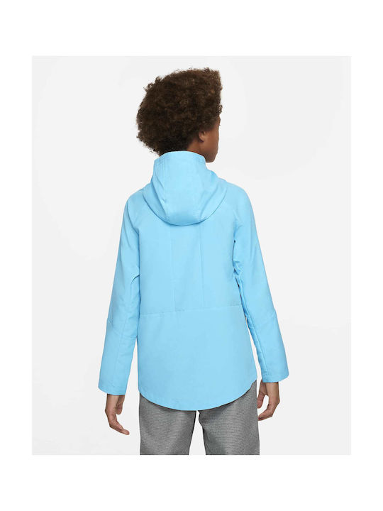 Nike Boys Sports Jacket Blue with Ηood