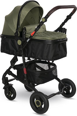 Lorelli Alba Premium 2 in 1 Adjustable 2 in 1 Baby Stroller Suitable for Newborn Loden Green 11.15kg