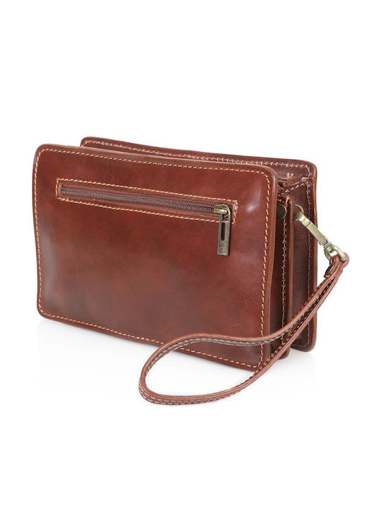 100B Leather Men's Bag Handbag Tabac Brown