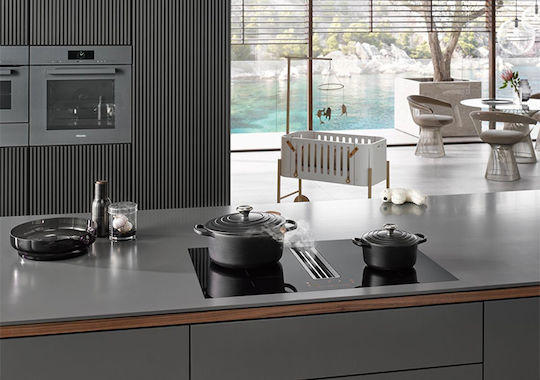 Miele Induction Cooktop Autonomous with Hood 80x52εκ.