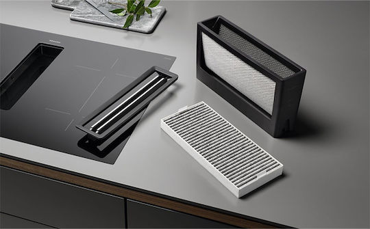 Miele Induktionskochfeld Autonom mit Dunstabzugshaube 80x52εκ.