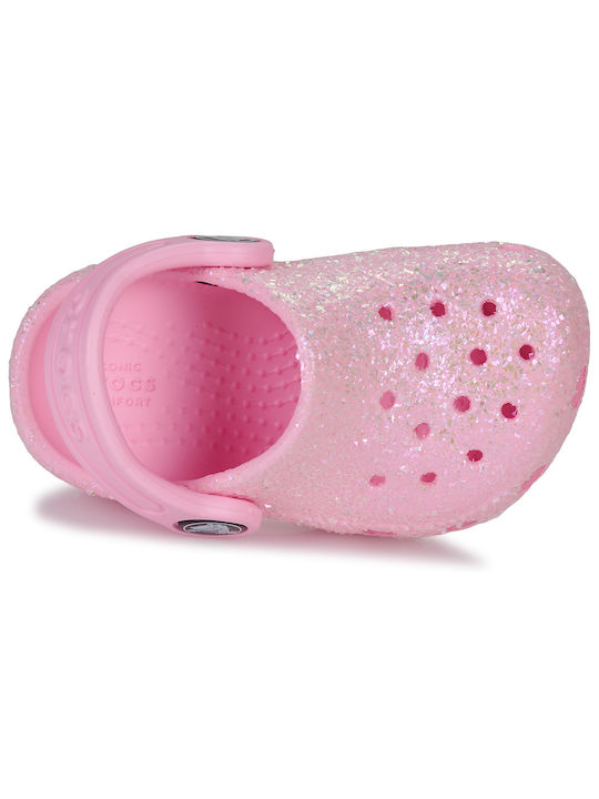Παιδικά Ανατομικά Σαμπό Θαλάσσης Classic Glitter Clog Ροζ