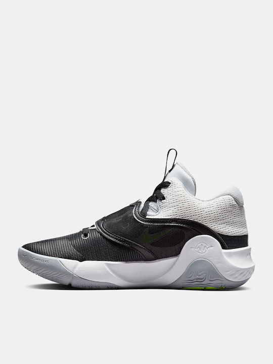 KD Trey 5 X High Basketball Shoes White / Volt / Black / Wolf Grey