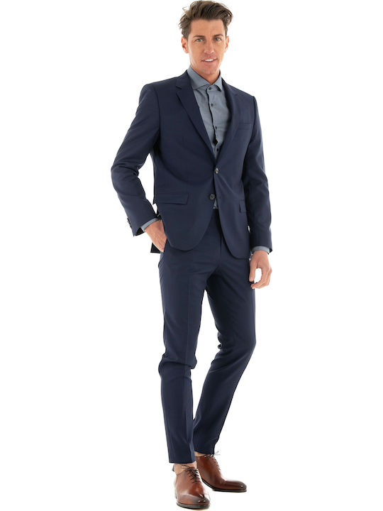 Getlin231 Pantaloni Albastru marin