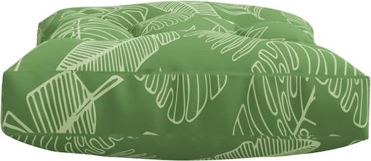 vidaXL Garden Chair Cushion with Backrest Green 2 Pieces 50x50cm