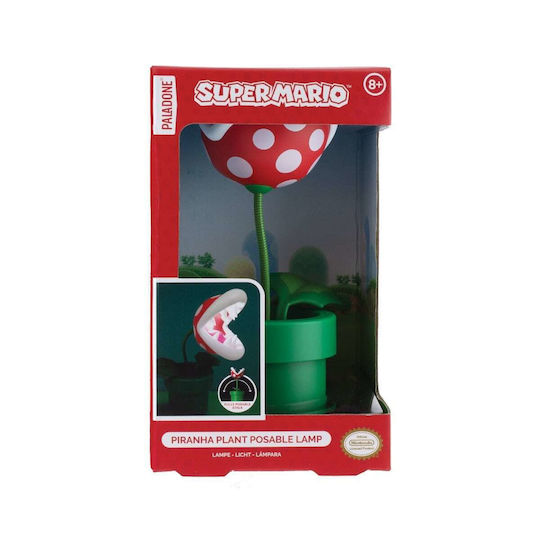 Paladone Kids Decorative Lamp Super Mario Mini Piranha Plant Green 21.3εκ.
