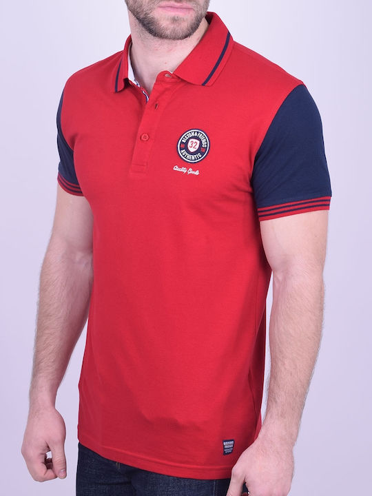 Polo Kurzarmbluse Rot