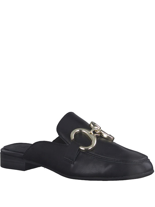 Marco Tozzi Flat Mules σε Μαύρο Χρώμα