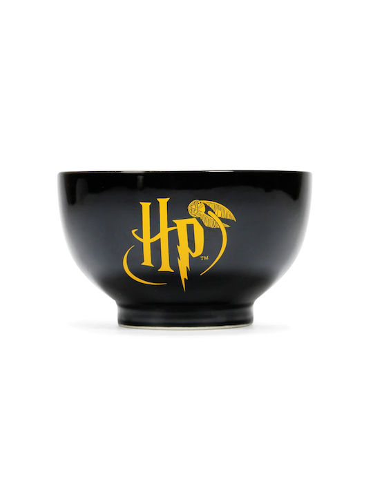 Graffiti Harry Potter - Hogwarts Crest Ceramic Serving Bowl Black with Diameter 14cm 1pcs