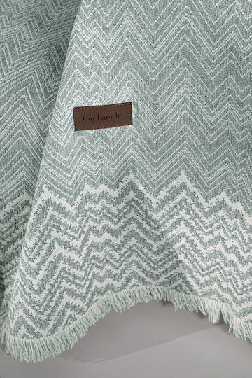 Guy Laroche Marvin Ριχτάρι Πολυθρόνας Δύο 'Οψεων Chenille 180x150εκ. Ocean