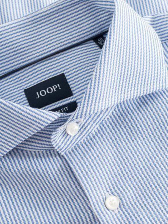 Joop! Men's Shirt Long Sleeve Striped Blue