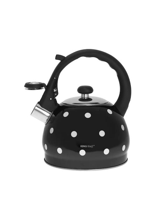 KING Hoff Dots Βραστήρας Ανοξείδωτος Μαύρη 2000ml