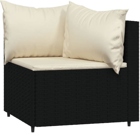 Garten- und Outdoor-Möbelsets 3 Stück Schwarz mit Kissen