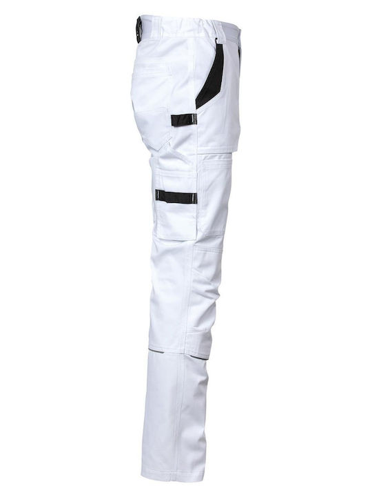 STOP Carbon Painters Pantaloni de Lucru Alb