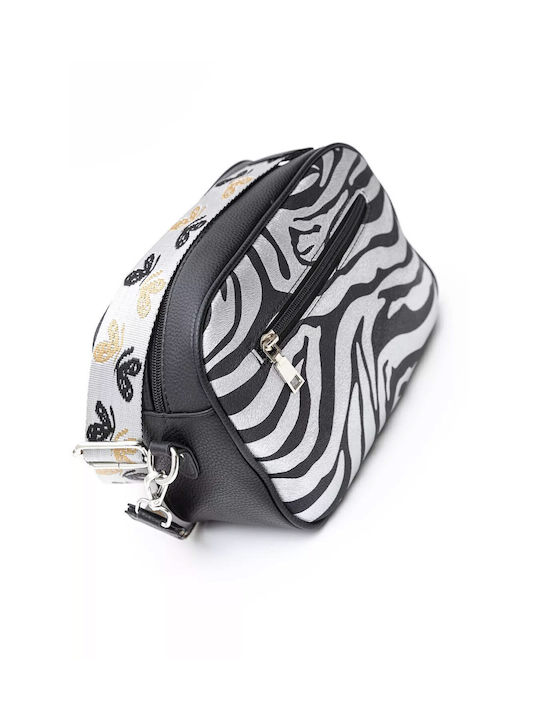 Fragola Women's Crossbody Bag Black Zebra