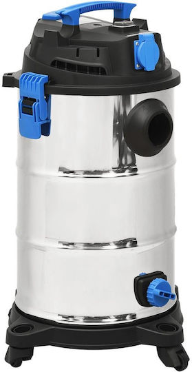 vidaXL Vacuum Wet / Dry 1200W with Stainless Bin 30lt