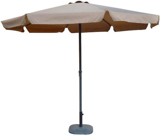 Garten- und Terrassen-Sonnenschirm Rundschreiben Aluminium Beiges Φ3m