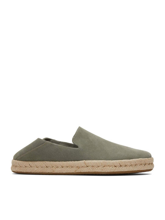 Santiago Suede Men's Espadrilles in Gray Color