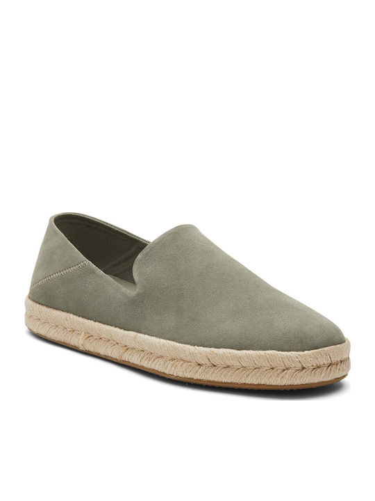 Santiago Suede Men's Espadrilles in Gray Color
