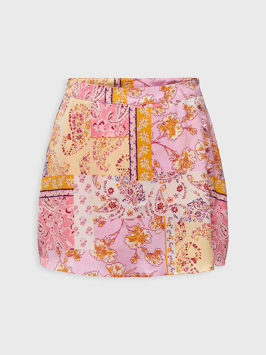 Only Frauen Rock-Shorts Blumen in Mehrfarbig Farbe