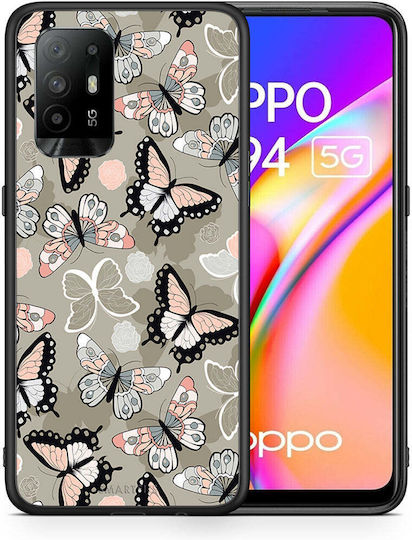 Smartfits Boho Пеперуди Заден Калъф Пластмасов Многоцветен (OnePlus Nord N20 SE)