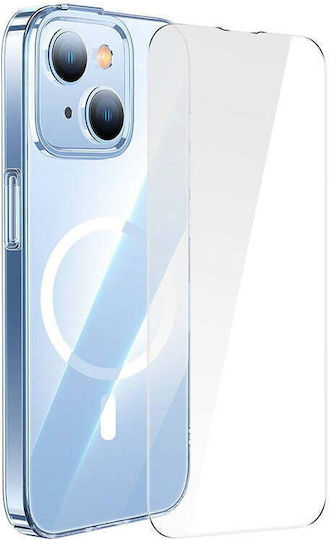 Baseus Crystal Задна корица Силикон 0.1мм Магнитен Прозрачен (iPhone 14)