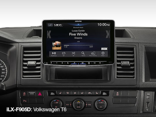 Alpine Auto-Audiosystem (Bluetooth/USB/AUX/WiFi/GPS) mit Touchscreen 9"
