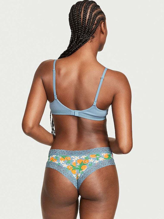 Victoria's Secret Women's Brazil with Lace Blue