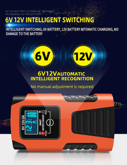 Factory Зарядно за автомобилна батерия 6/12V