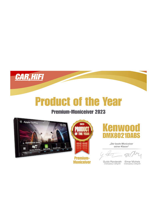 Kenwood Sistem Audio Auto (Bluetooth/USB/WiFi/GPS/Apple-Carplay/Android-Auto) cu Ecran Tactil 7"