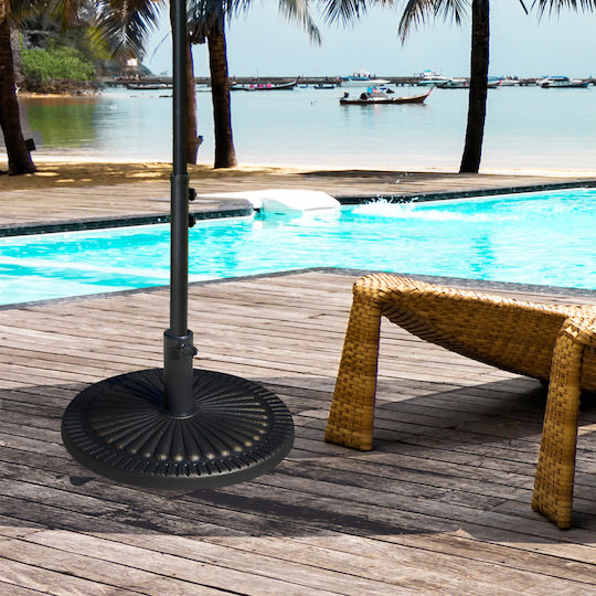 Outsunny Umbrella Stand made of Metal Bronze 44x44x33cm